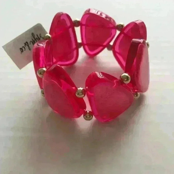 Style new Bead Resin Stone Stretch Bracelet - Picture 2 of 8